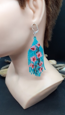 Boucles d’oreilles bleu turquoise